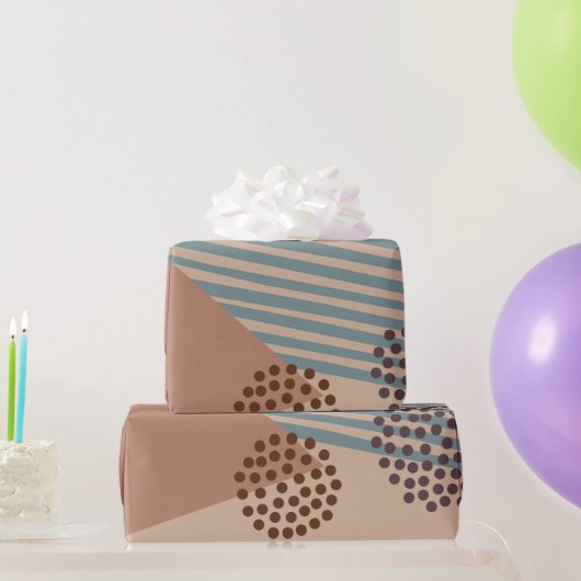 まだ世紀の半ばモダンの抽象芸術 ラッピングペーパー (パーティーギフト)