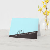 まだ丘を越えていない – サイクリング – 名前を追加 カード (黄色い花)