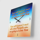 まだ会ってない… スクエア壁時計 (傾斜)