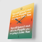 まだ会ってない… スクエア壁時計 (傾斜)