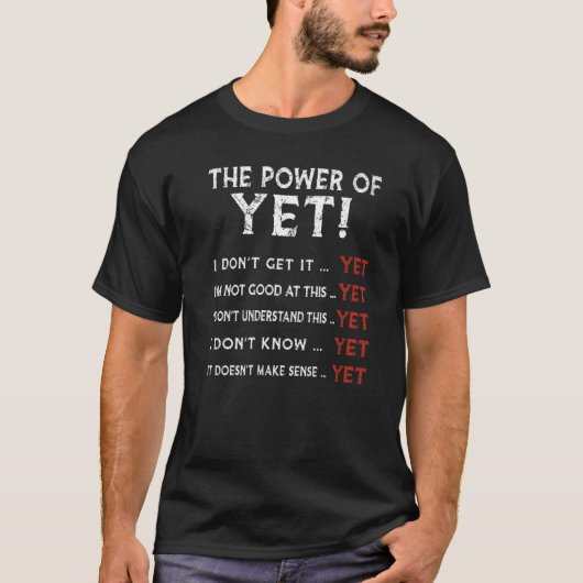 まだ信じやる気を出す力の中での勇気付けられる Tシャツ (正面)