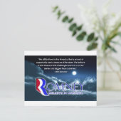 「まだ信じ...」 - Romney 2012 ポストカード (スタンド正面)