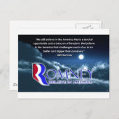 「まだ信じ...」 - Romney 2012 ポストカード (正面/裏面)