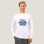 まだ内側で癒えている - 脳損傷啓発 トライブレンドTシャツ (正面全体)