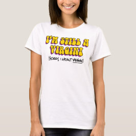 まだ処女 - ビーガンのつもりです！ おもしろベジタリアン Tシャツ
