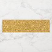 まだ別の金ゴールドグリッター ペットボトルラベル (シングルラベル)