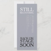 まだ回復しているステージSoon 1 Flat Card (裏面)