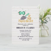 まだ土いじりをする90歳の誕生日パーティー 招待状 (スタンド正面)