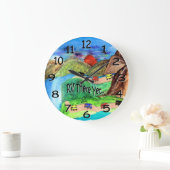 まだ壁に掛かっている ラージ壁時計 (ホーム)