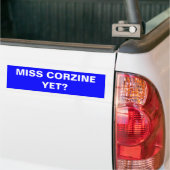 まだ失敗CORZINEか。 バンパーステッカー (トラック上)