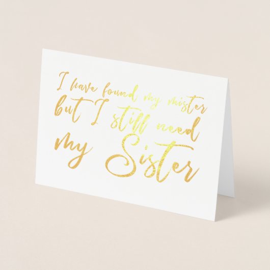 まだ姉の花嫁の提案が必要だ 箔カード (正面)