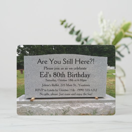 まだ居るのか?誕生日招待状 招待状 (スタンド正面)