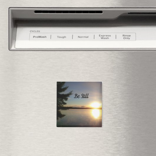 まだ平和な夕日の祈りの言葉インスピレーション磁石 マグネット (インサイチュ (食洗機))