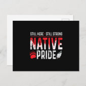 まだ強い先住民アメリカ先住民プライド 案内ポストカード (正面/裏面)