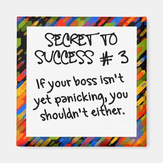 まだ慌てる時ではない マグネット (正面)