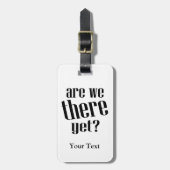 まだ旅行していおもしろいる ラゲッジタグ (正面縦)