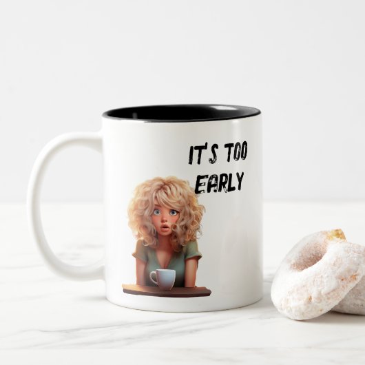 まだ早い ツートーンマグカップ (ドーナツ)