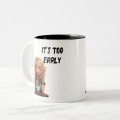 まだ早い ツートーンマグカップ (正面左)