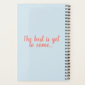 まだ最高のまだ終わら来ぬ!黒人女性ライトブルー プランナー手帳 (裏面)