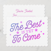 まだ最高のピンクに来はらぬ 招待状 (正面/裏面)