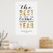 まだ最高のポスターに来はフェイクない – ホイル金ゴールド ポスター (キッチン)