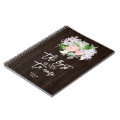 まだ最高のメッセージの前向きフローラ ノートブック (左側)