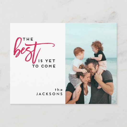 まだ最高の写真が出来てモダンいない シーズンポストカード (正面)