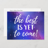 まだ最高の引用文し来て前向きいる ポストカード (正面/裏面)