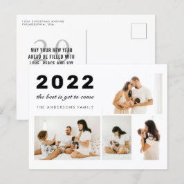 まだ最高の新年に向かって来いるが40写真ホリデー ポストカード