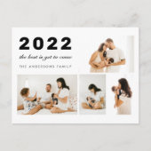 まだ最高の新年に向かって来いるが40写真ホリデー ポストカード (正面)