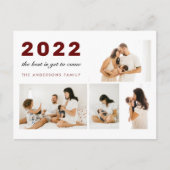 まだ最高の新年来前の写真の休日P ポストカード (正面)