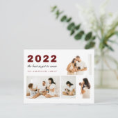 まだ最高の新年来前の写真の休日P ポストカード (スタンド正面)