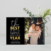 まだ最高の間に合わ来ぬ |お正月の写真 箔シーズンカード (立ち正面)