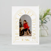 まだ最高の間に合わ来ぬ |アーチモダンフォトフレーム 箔シーズンカード (立ち正面)