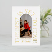 まだ最高の間に合わ来ぬ |アーチモダンフォトフレーム 箔シーズンカード (立ち正面)