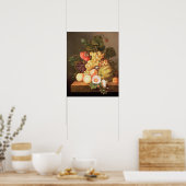 まだ果物を持って生きる ポスター (キッチン)