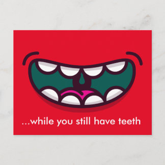 まだ歯があるスマイル ポストカード