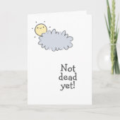 まだ死んでない!おめでとう! カード (正面)