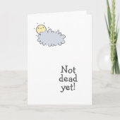 まだ死んでない!Oncologistおもしろいありがとう カード (正面)