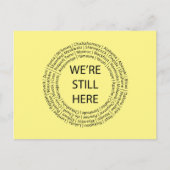 まだ残っている/黒はがき ポストカード (正面)