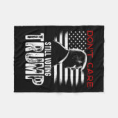 まだ気にトランプのシャツの贈り物に投票 フリースブランケット (正面(横))