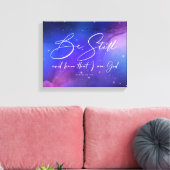 まだ水の色を知っているバイブル聖句クリスチャン キャンバスプリント (インサイチュ (リビング))