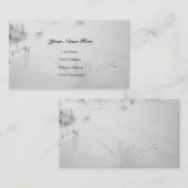 まだ水Reflects/B&W池の反射 名刺 (正面/裏面)