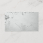 まだ水Reflects/B&W池の反射 名刺 (裏面)