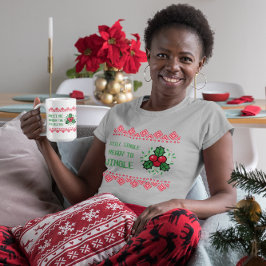 まだ独身のクリスマス女子のおもしろいジャマする Tシャツ
