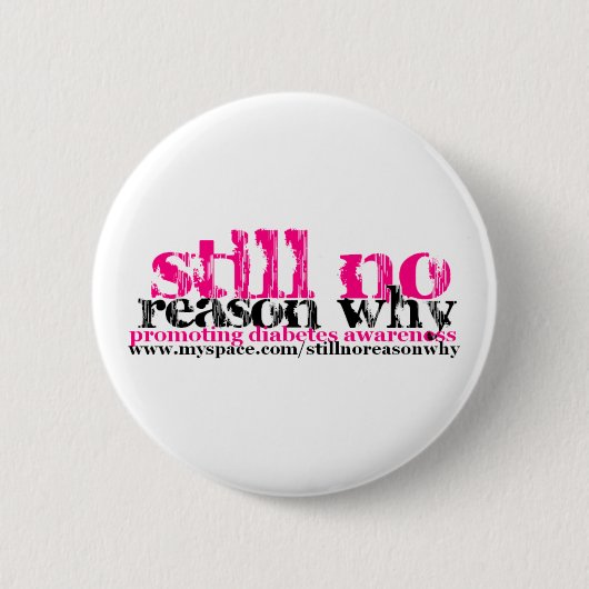 まだ理由無しなぜロゴボタン 缶バッジ (正面)