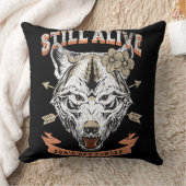 まだ生きているタトオウルフに近づかないおもしろい クッション (ブランケット)