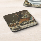 「まだ生きている七面鳥パイ」コースター コースター (左側)