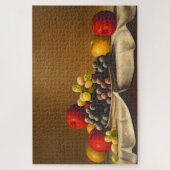 まだ生きている、リンゴ、ぶどう、果物 ジグソーパズル (縦)