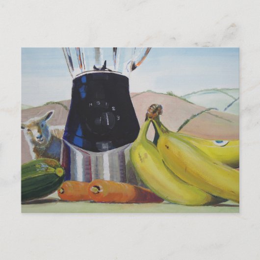 まだ生絵を描活の野菜ブレンダー ポストカード (正面)